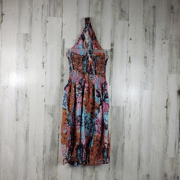 Cherry krave boho colorful halter summer dress juniors size large (13) - Picture 4 of 10
